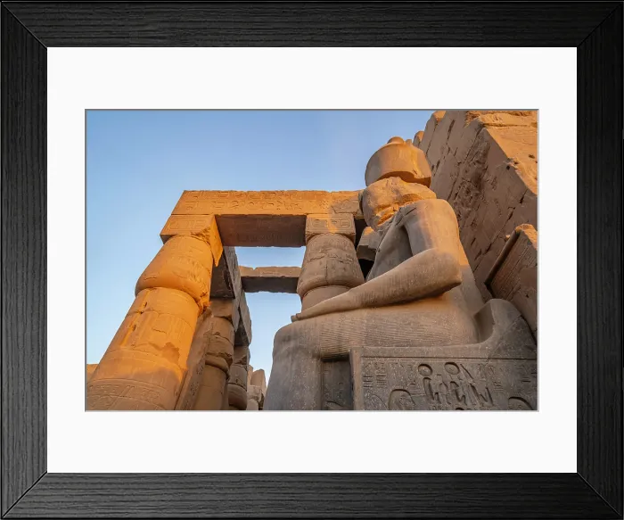 Framed Print : View of Luxor Temple during golden hour, Luxor, Egypt, Africa Framed Print : View of Luxor Temple during golden hour, Luxor, Egypt, Africa