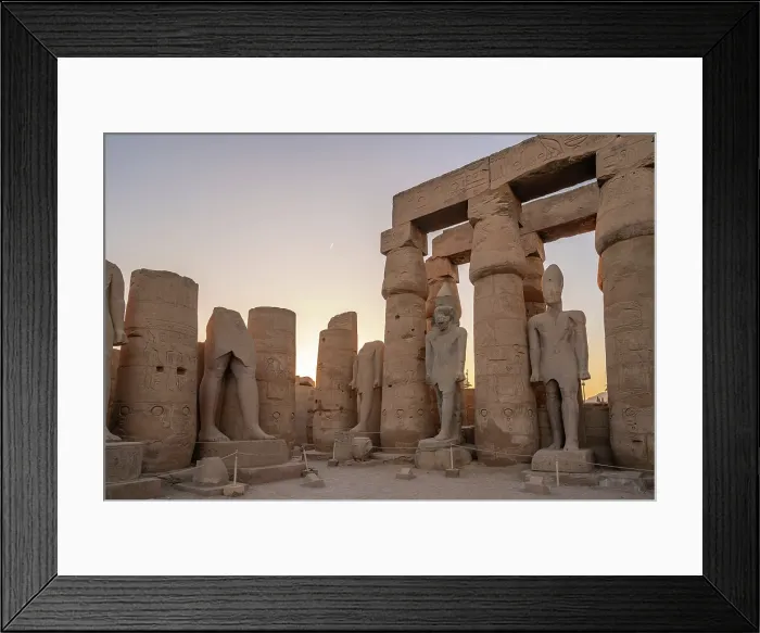 Framed Print : View of Luxor Temple during golden hour, Luxor, Egypt, Africa Framed Print : View of Luxor Temple during golden hour, Luxor, Egypt, Africa