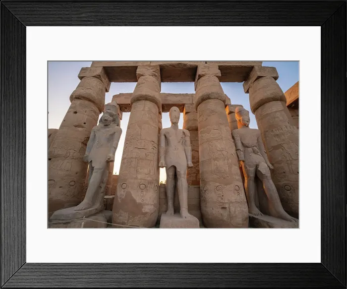 Framed Print : View of Luxor Temple during golden hour, Luxor, Egypt, Africa Framed Print : View of Luxor Temple during golden hour, Luxor, Egypt, Africa