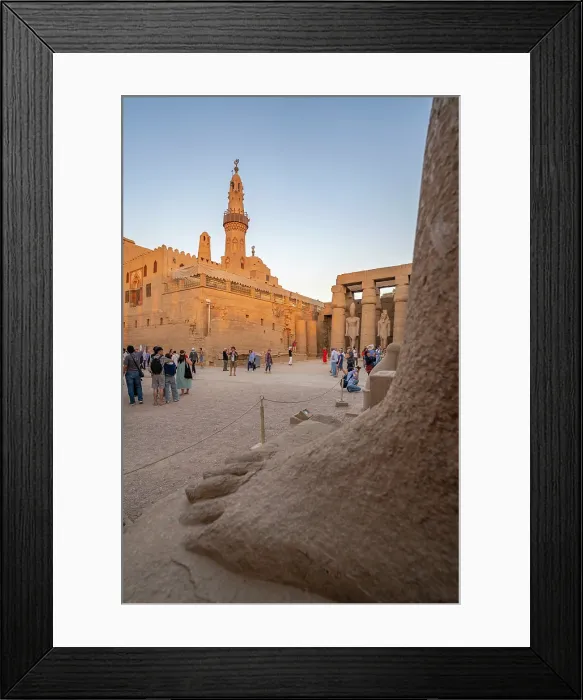Framed Print : View of Luxor Temple during golden hour, Luxor, Egypt, Africa Framed Print : View of Luxor Temple during golden hour, Luxor, Egypt, Africa
