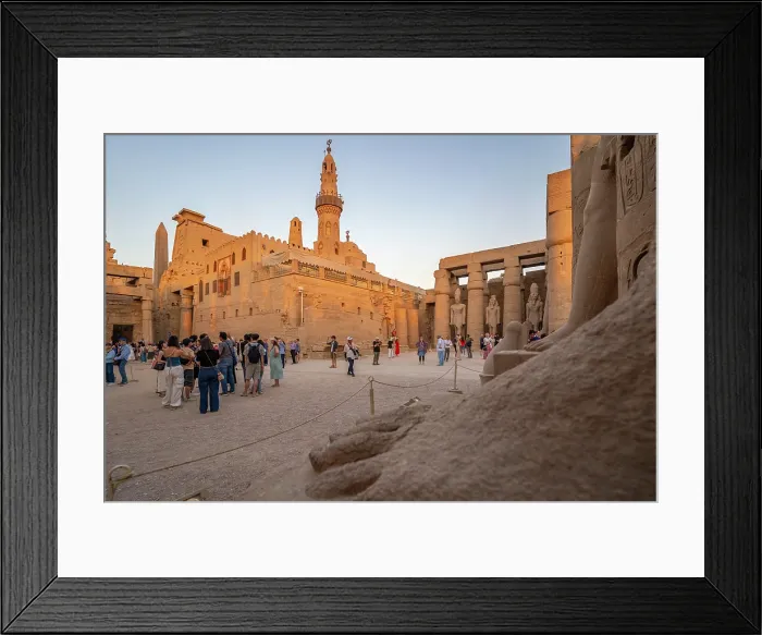 Framed Print : View of Luxor Temple during golden hour, Luxor, Egypt, Africa Framed Print : View of Luxor Temple during golden hour, Luxor, Egypt, Africa