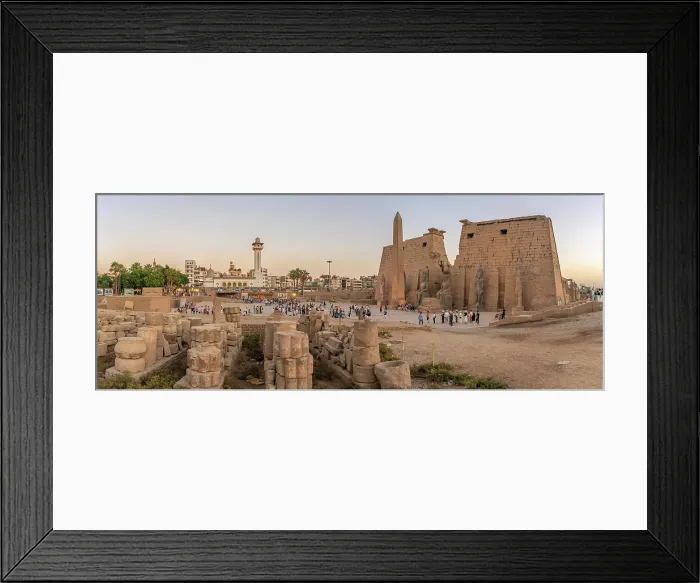 Framed Print : View of Luxor Temple at dusk, Luxor, Egypt, Africa Framed Print : View of Luxor Temple at dusk, Luxor, Egypt, Africa