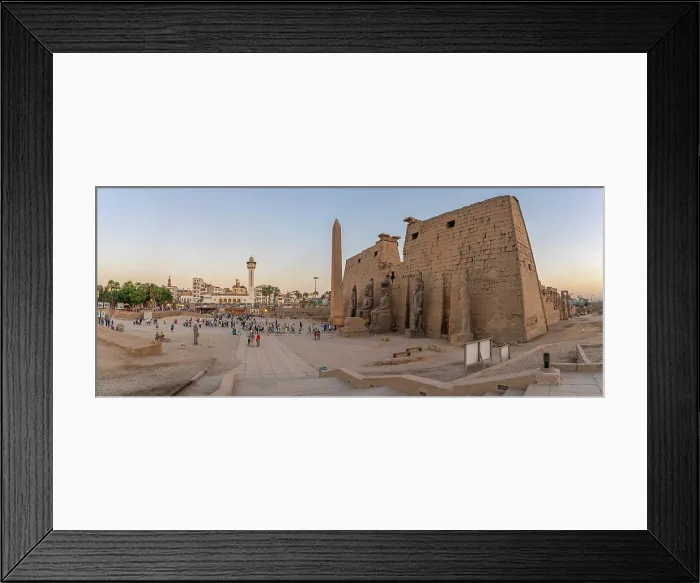 Framed Print : View of Luxor Temple at dusk, Luxor, Egypt, Africa Framed Print : View of Luxor Temple at dusk, Luxor, Egypt, Africa