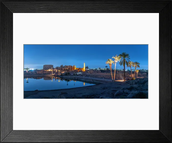 Framed Print : View of Karnak Temple sound and light show at dusk, Luxor, Egypt, Africa Framed Print : View of Karnak Temple sound and light show at dusk, Luxor, Egypt, Africa