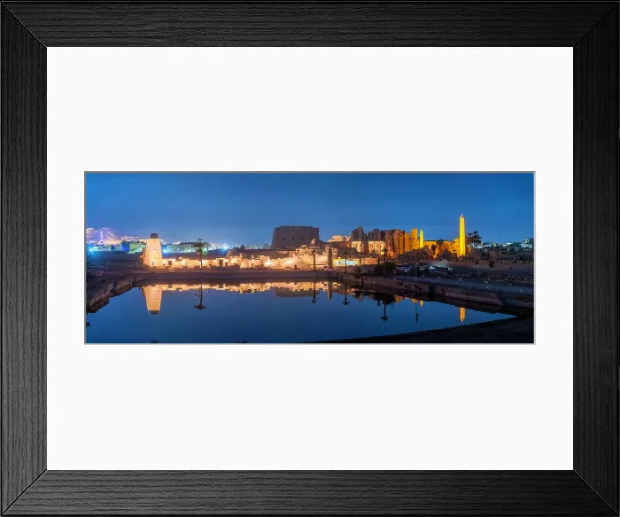 Framed Print : View of Karnak Temple sound and light show at dusk, Luxor, Egypt, Africa Framed Print : View of Karnak Temple sound and light show at dusk, Luxor, Egypt, Africa