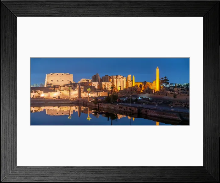 Framed Print : View of Karnak Temple sound and light show at dusk, Luxor, Egypt, Africa Framed Print : View of Karnak Temple sound and light show at dusk, Luxor, Egypt, Africa