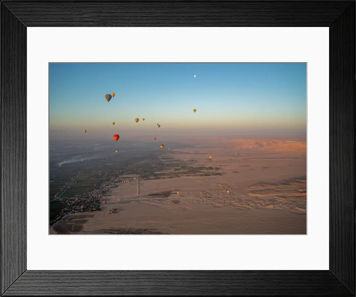 Framed Print : View of other balloons from hot air balloon over Luxor at sunrise, Luxor, Egypt, Africa Framed Print : View of other balloons from hot air balloon over Luxor at sunrise, Luxor, Egypt, Africa
