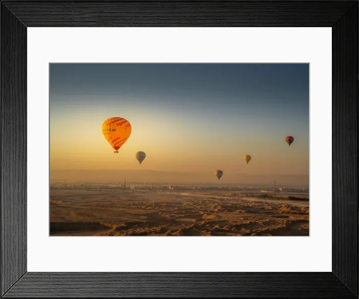 Framed Print : View of other balloons from hot air balloon over Luxor at sunrise, Luxor, Egypt, Africa Framed Print : View of other balloons from hot air balloon over Luxor at sunrise, Luxor, Egypt, Africa