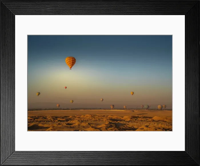 Framed Print : View of other balloons from hot air balloon over Luxor at sunrise, Luxor, Egypt, Africa Framed Print : View of other balloons from hot air balloon over Luxor at sunrise, Luxor, Egypt, Africa