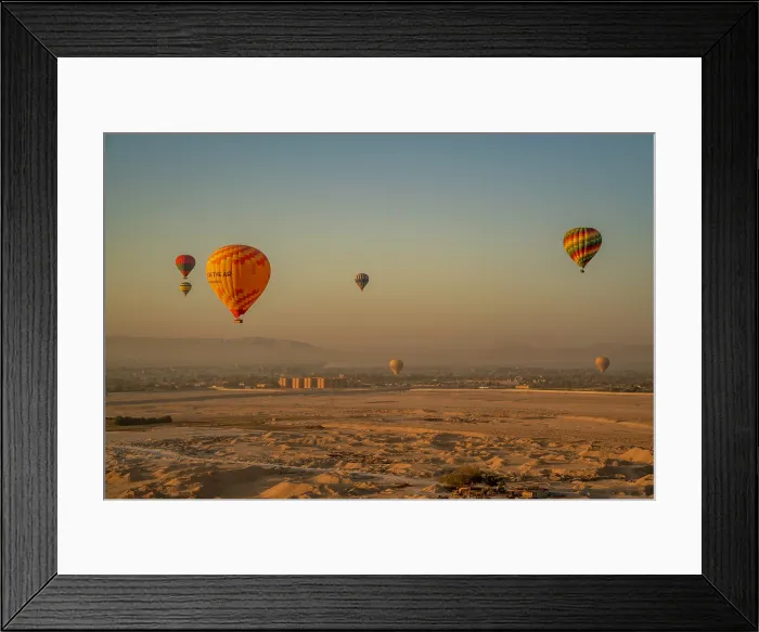 Framed Print : View of other balloons from hot air balloon over Luxor at sunrise, Luxor, Egypt, Africa Framed Print : View of other balloons from hot air balloon over Luxor at sunrise, Luxor, Egypt, Africa