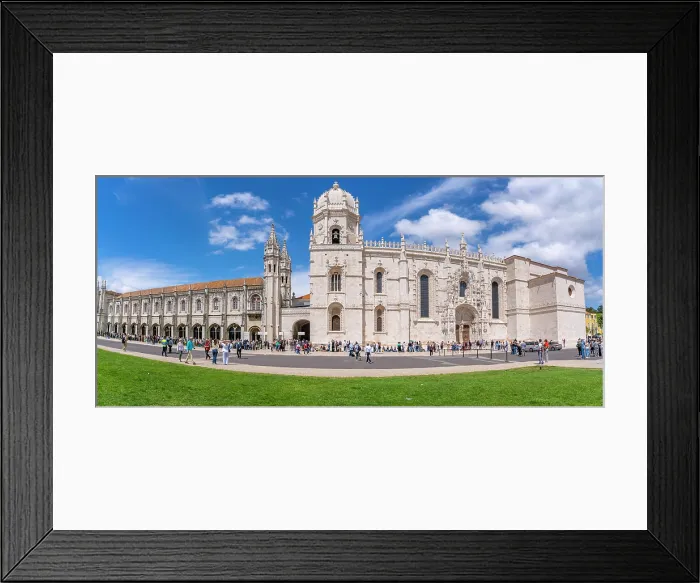 Framed Print : View of Jerónimos Monastery (Monastery of the Hieronymites) on a sunny day, Lisbon, Portugal, Europe Framed Print : View of Jerónimos Monastery (Monastery of the Hieronymites) on a sunny day, Lisbon, Portugal, Europe
