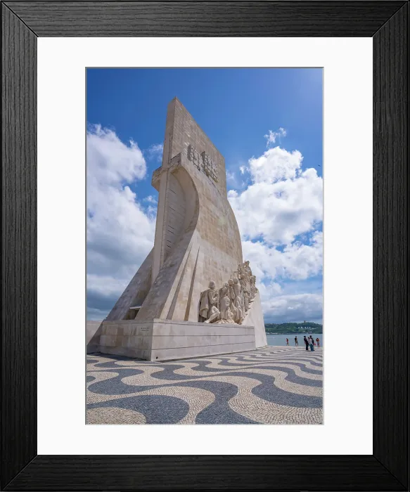 Framed Print : View of Monument to the Discoveries (Padrao dos Descobrimentos) on a sunny day, Lisbon, Portugal, Europe Framed Print : View of Monument to the Discoveries (Padrao dos Descobrimentos) on a sunny day, Lisbon, Portugal, Europe
