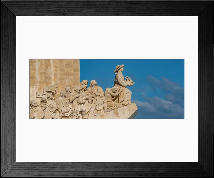 Framed Print : View of Monument to the Discoveries (Padrao dos Descobrimentos) on a sunny day, Lisbon, Portugal, Europe Framed Print : View of Monument to the Discoveries (Padrao dos Descobrimentos) on a sunny day, Lisbon, Portugal, Europe