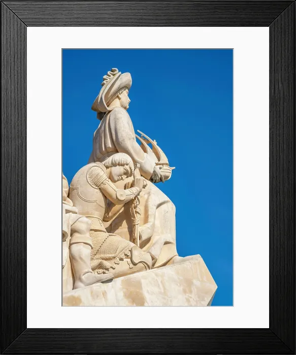 Framed Print : View of Monument to the Discoveries (Padrao dos Descobrimentos) on a sunny day, Lisbon, Portugal, Europe Framed Print : View of Monument to the Discoveries (Padrao dos Descobrimentos) on a sunny day, Lisbon, Portugal, Europe
