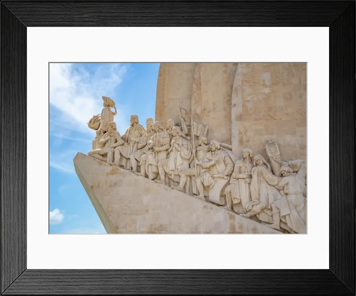 Framed Print : View of Monument to the Discoveries (Padrao dos Descobrimentos) on a sunny day, Lisbon, Portugal, Europe Framed Print : View of Monument to the Discoveries (Padrao dos Descobrimentos) on a sunny day, Lisbon, Portugal, Europe