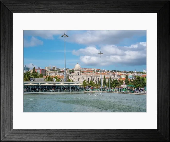 Framed Print : View of Jerónimos Monastery (Monastery of the Hieronymites) on a sunny day, Lisbon, Portugal, Europe Framed Print : View of Jerónimos Monastery (Monastery of the Hieronymites) on a sunny day, Lisbon, Portugal, Europe