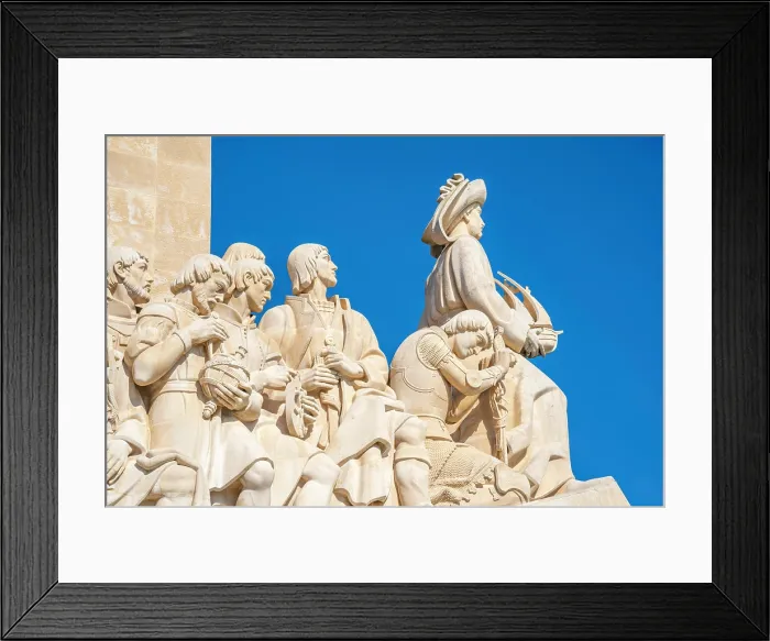 Framed Print : View of Monument to the Discoveries (Padrao dos Descobrimentos) on a sunny day, Lisbon, Portugal, Europe Framed Print : View of Monument to the Discoveries (Padrao dos Descobrimentos) on a sunny day, Lisbon, Portugal, Europe