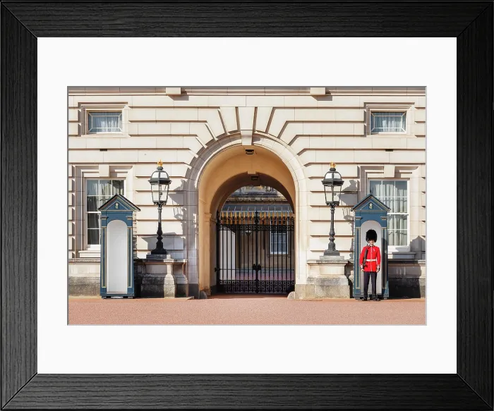 Framed Print : Queen's Guard at Buckingham Palace, City of Westminster, London, England