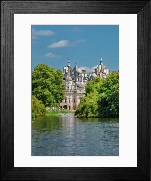 Framed Print : St.James's Park and Horse Guards Parade, City of Westminster, London, England Framed Print : St.James's Park and Horse Guards Parade, City of Westminster, London, England