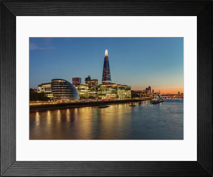 Framed Print : The Shard and City Hall, City of London, London, England Framed Print : The Shard and City Hall, City of London, London, England