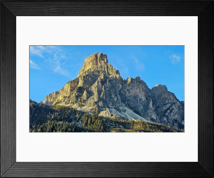 Framed Print : Sassongher mountain, Corvara, Alta Badia, Dolomites, Italy Framed Print : Sassongher mountain, Corvara, Alta Badia, Dolomites, Italy