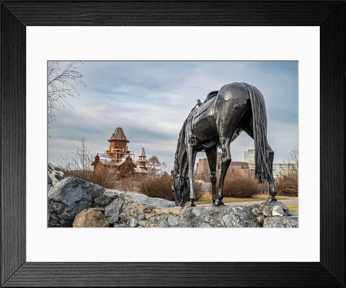 Framed Print : Horse monument in Krasnoyarsk, Siberia, Russia Framed Print : Horse monument in Krasnoyarsk, Siberia, Russia