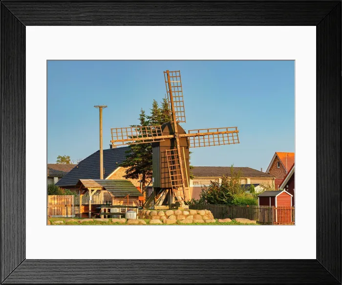 Framed Print : Post mill, Altensien, Ruegen Island, Baltic Sea, Mecklenburg-Western Pomerania, Germany Framed Print : Post mill, Altensien, Ruegen Island, Baltic Sea, Mecklenburg-Western Pomerania, Germany