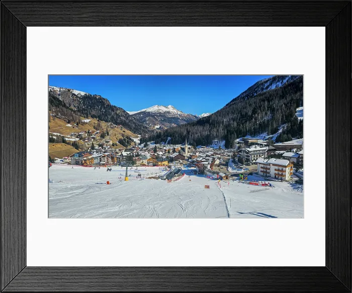 Framed Print : Overlook over Arabba, Venetia, Dolomites, Italy Framed Print : Overlook over Arabba, Venetia, Dolomites, Italy