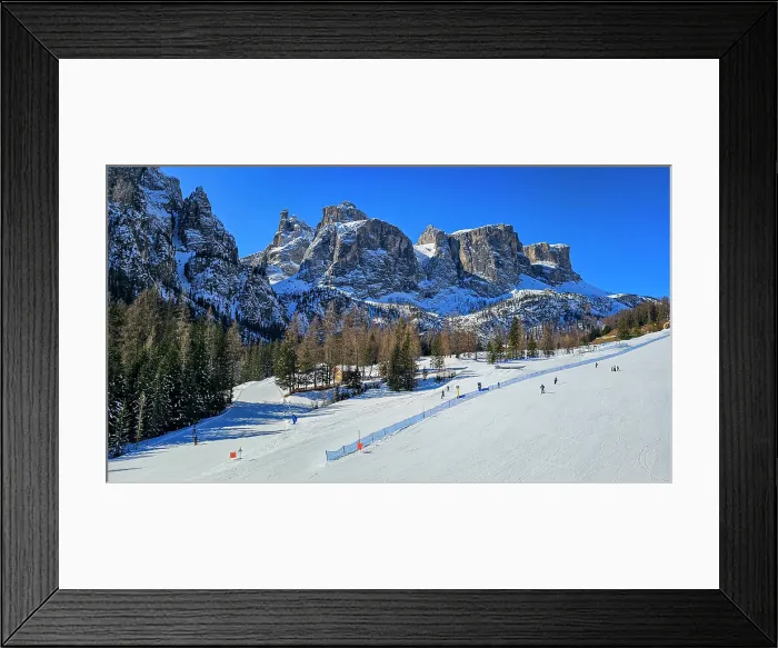 Framed Print : GrAdner Joch or Pass Gardena in winter, Alta Badia, Dolomites, Italy Framed Print : GrAdner Joch or Pass Gardena in winter, Alta Badia, Dolomites, Italy