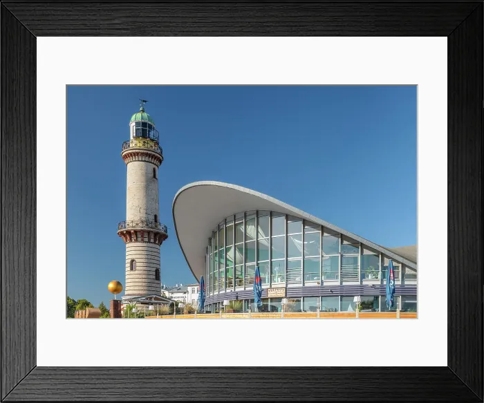 Framed Print : Lighthouse and Teepott building, Warnemünde, Baltic Sea, Mecklenburg-Western Pomerania, Germany Framed Print : Lighthouse and Teepott building, Warnemünde, Baltic Sea, Mecklenburg-Western Pomerania, Germany