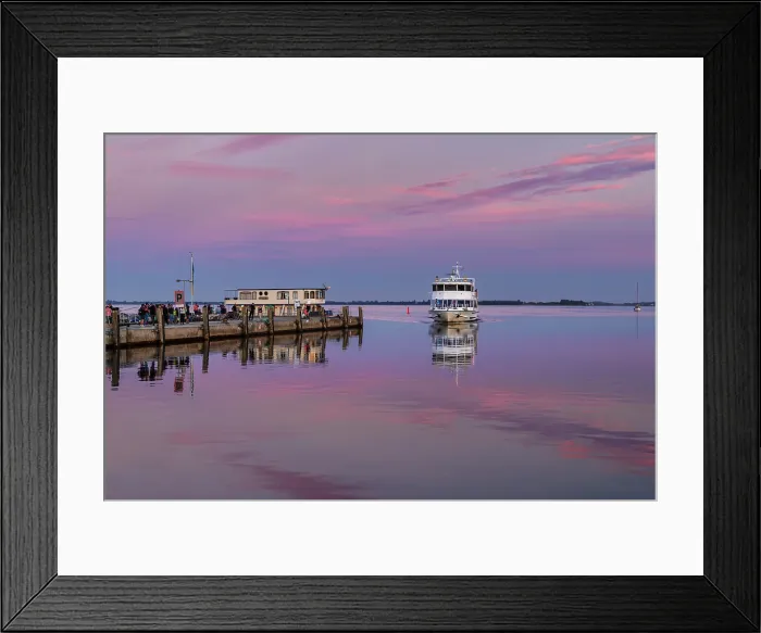 Framed Print : Ferry arrival, port of Vitte, Hiddensee Island, Mecklenburg-Western Pomerania, Germany Framed Print : Ferry arrival, port of Vitte, Hiddensee Island, Mecklenburg-Western Pomerania, Germany