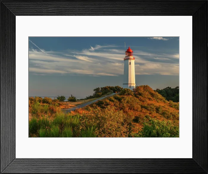 Framed Print : Dornbusch Lighthouse, Hiddensee Island, Mecklenburg-Western Pomerania, Germany Framed Print : Dornbusch Lighthouse, Hiddensee Island, Mecklenburg-Western Pomerania, Germany