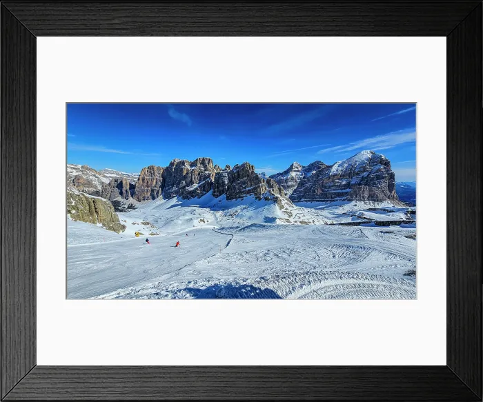 Framed Print : Lagazuoi mountain ski slope, Dolomites, Italy Framed Print : Lagazuoi mountain ski slope, Dolomites, Italy