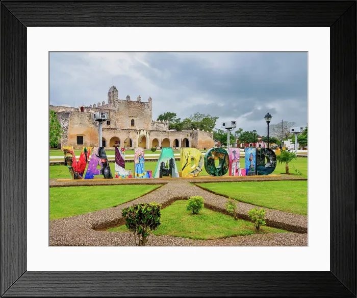 Framed Print : Valladolid Letters and Convent of San Bernardino de Siena, Sisal Park, Valladolid, Yucatan State, Mexico Framed Print : Valladolid Letters and Convent of San Bernardino de Siena, Sisal Park, Valladolid, Yucatan State, Mexico