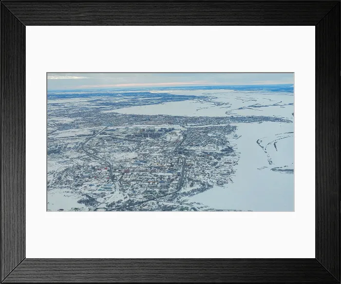 Framed Print : Aerial of Syktyvkar, Komi Republic, Russia Framed Print : Aerial of Syktyvkar, Komi Republic, Russia