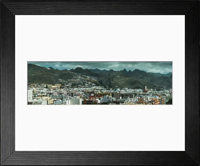 Framed Print : Panoramic views of Santa Cruz de Tenerife is a port city on the island of Tenerife, in Spains Canary Islands Framed Print : Panoramic views of Santa Cruz de Tenerife is a port city on the island of Tenerife, in Spains Canary Islands