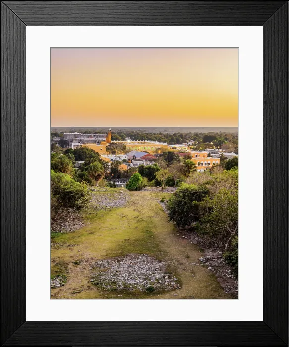 Framed Print : Convent of San Antonio de Padua at dusk, elevated view, Izamal, Yucatan State, Mexico Framed Print : Convent of San Antonio de Padua at dusk, elevated view, Izamal, Yucatan State, Mexico