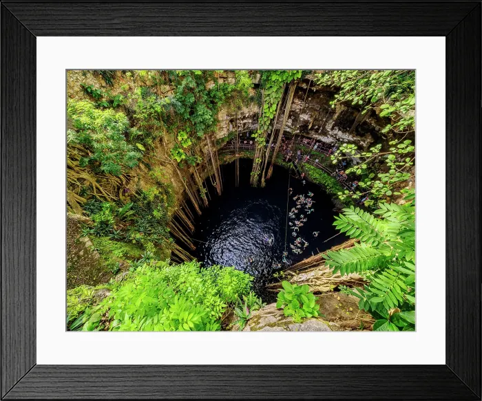 Framed Print : Cenote Oxman, Valladolid, Yucatan State, Mexico Framed Print : Cenote Oxman, Valladolid, Yucatan State, Mexico