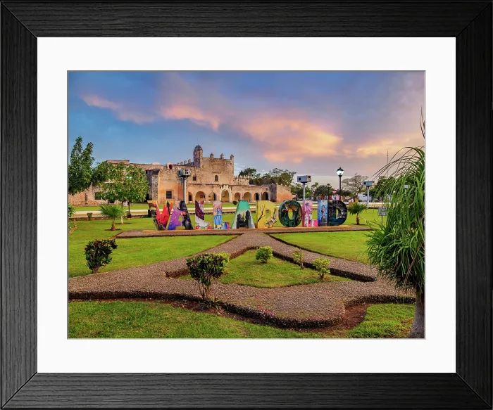 Framed Print : Valladolid Letters and Convent of San Bernardino de Siena, Sisal Park, Valladolid, Yucatan State, Mexico Framed Print : Valladolid Letters and Convent of San Bernardino de Siena, Sisal Park, Valladolid, Yucatan State, Mexico