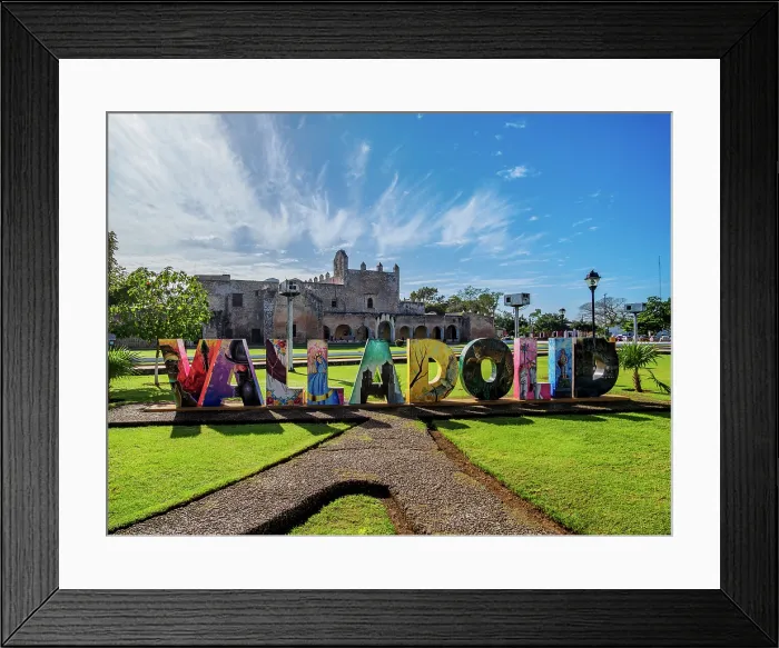 Framed Print : Valladolid Letters and Convent of San Bernardino de Siena, Sisal Park, Valladolid, Yucatan State, Mexico Framed Print : Valladolid Letters and Convent of San Bernardino de Siena, Sisal Park, Valladolid, Yucatan State, Mexico