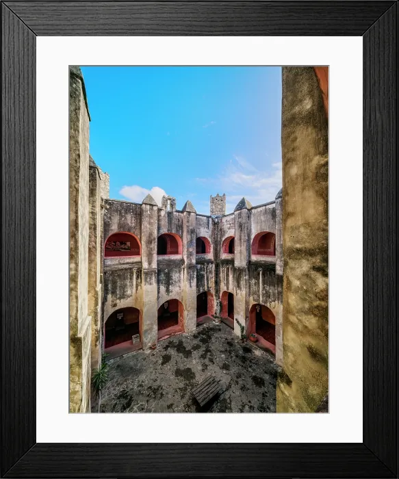 Framed Print : Convent of San Bernardino de Siena, interior, Valladolid, Yucatan State, Mexico