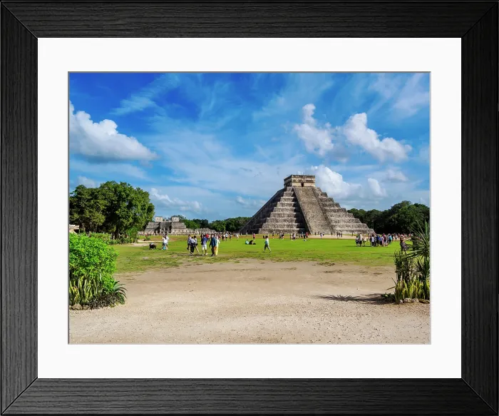 Framed Print : El Castillo or Temple of Kukulcan, Chichen Itza, Yucatan State, Mexico