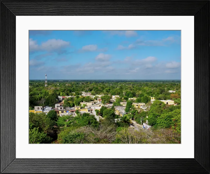Framed Print : Izamal, elevated view, Yucatan State, Mexico Framed Print : Izamal, elevated view, Yucatan State, Mexico