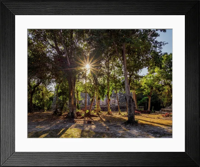 Framed Print : Central Plaza at sunset, Chicanna Archaeological Site, Campeche State, Mexico Framed Print : Central Plaza at sunset, Chicanna Archaeological Site, Campeche State, Mexico