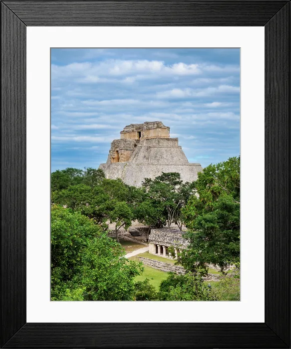 Framed Print : Pyramid of the Fortune-teller or Pyramid of the Magician, elevated view, Uxmal, Yucatan State, Mexico Framed Print : Pyramid of the Fortune-teller or Pyramid of the Magician, elevated view, Uxmal, Yucatan State, Mexico