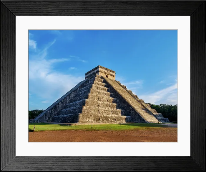 Framed Print : El Castillo or Temple of Kukulcan at sunset, Chichen Itza, Yucatan State, Mexico Framed Print : El Castillo or Temple of Kukulcan at sunset, Chichen Itza, Yucatan State, Mexico