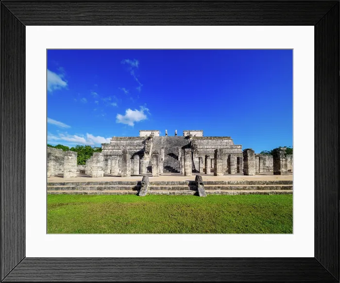 Framed Print : Temple of the Warriors, Chichen Itza, Yucatan State, Mexico