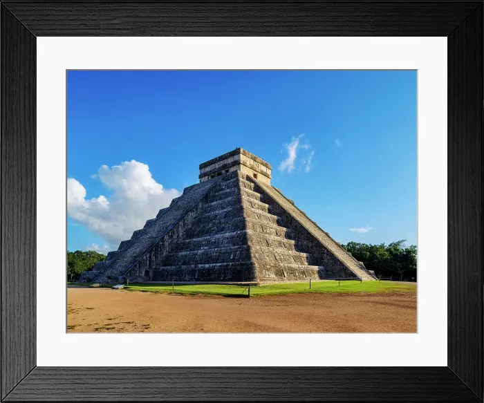 Framed Print : El Castillo or Temple of Kukulcan at sunset, Chichen Itza, Yucatan State, Mexico Framed Print : El Castillo or Temple of Kukulcan at sunset, Chichen Itza, Yucatan State, Mexico