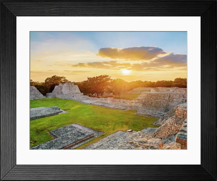 Framed Print : Great Acropolis at sunset, Edzna Archaeological Site, Campeche State, Mexico Framed Print : Great Acropolis at sunset, Edzna Archaeological Site, Campeche State, Mexico