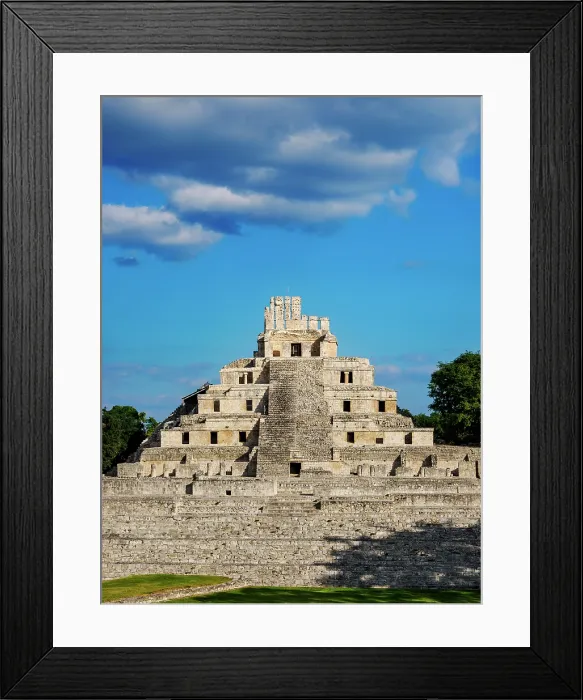 Framed Print : Temple of Five Floors, Great Acropolis, Edzna Archaeological Site, Campeche State, Mexico Framed Print : Temple of Five Floors, Great Acropolis, Edzna Archaeological Site, Campeche State, Mexico